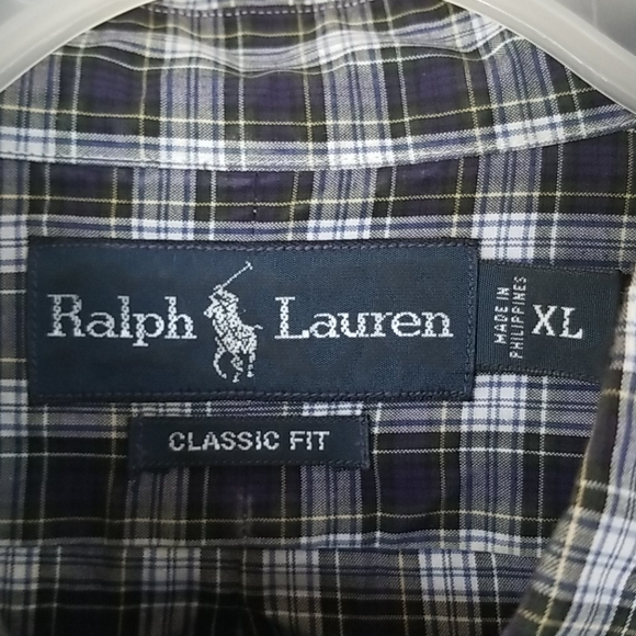 Men's Ralph Lauren Clasic Fit Plaid Button Down - Picture 4 of 6